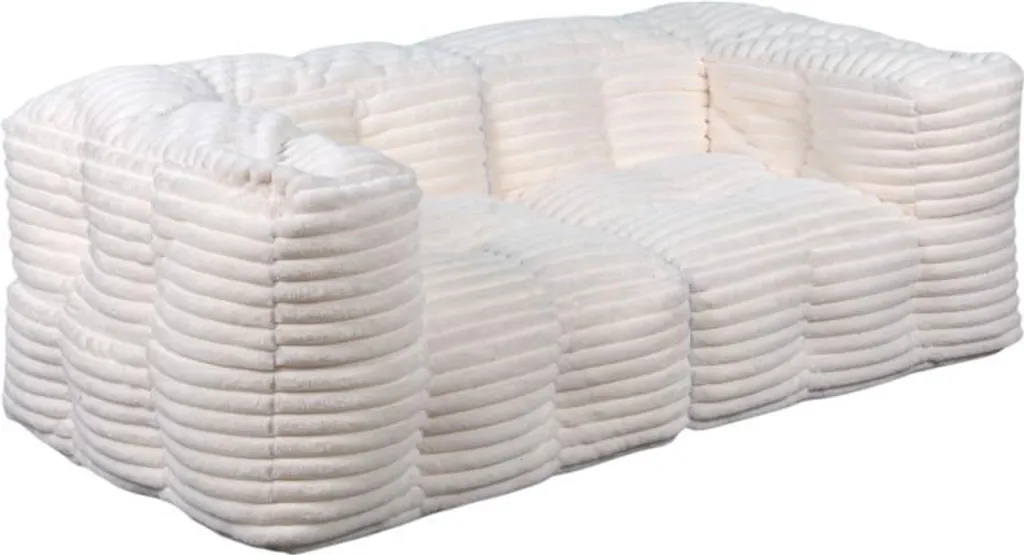 Canapé Modulable de Salon 180 cm Blanc Idéal Relaxation et Détente