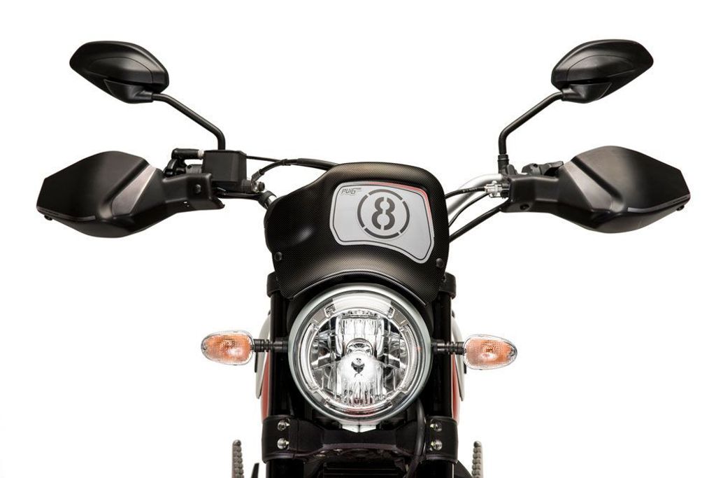 PUIG 9177C Frontplatte ABS passend fuer DUCATI SCRAMBLER ICON Carbon look