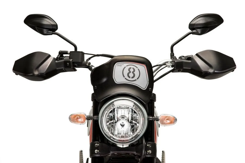 Face Avant Puig 9177C Finition Carbone Résistant Ducati Scrambler Icon