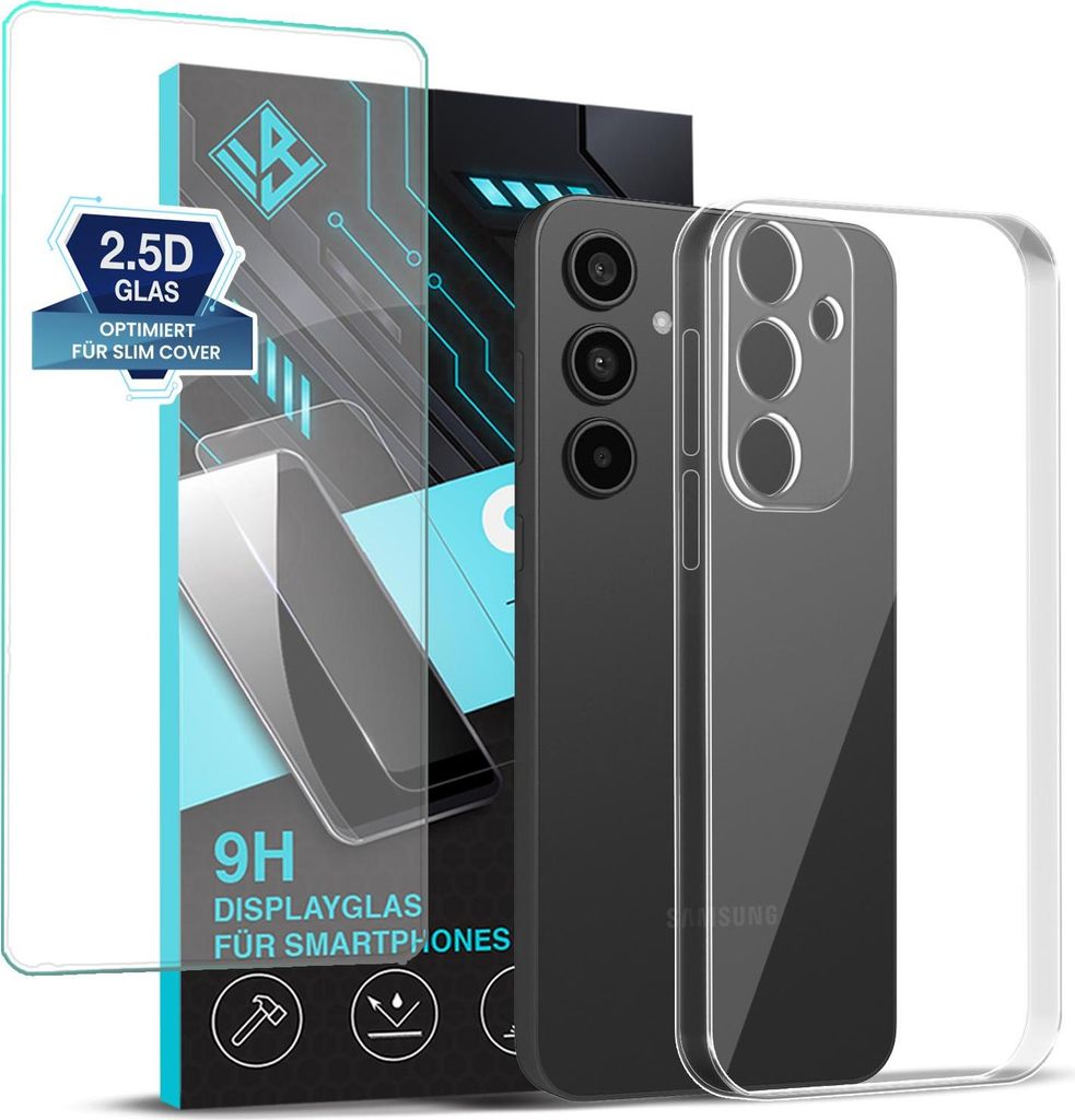 Handyhülle für Samsung Galaxy S24 mit 9H Displayglas Produktbild 
