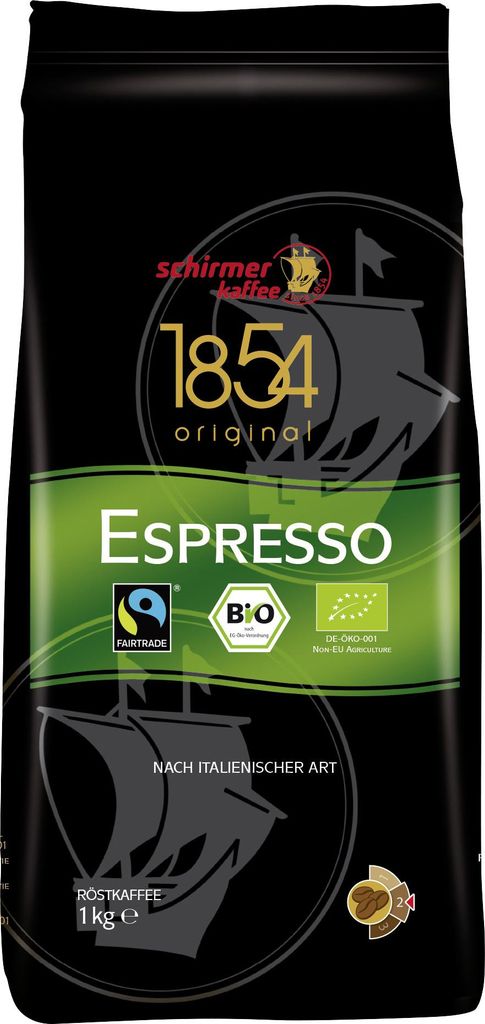 Schirmer  Espresso ganze Bohnen 1kg Produktbild 