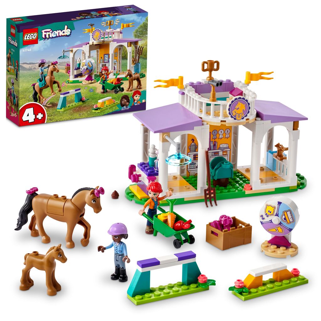LEGO 41746 Friends Reitschule Set mit 2 Spielzeug-Pferden, Produktbild 