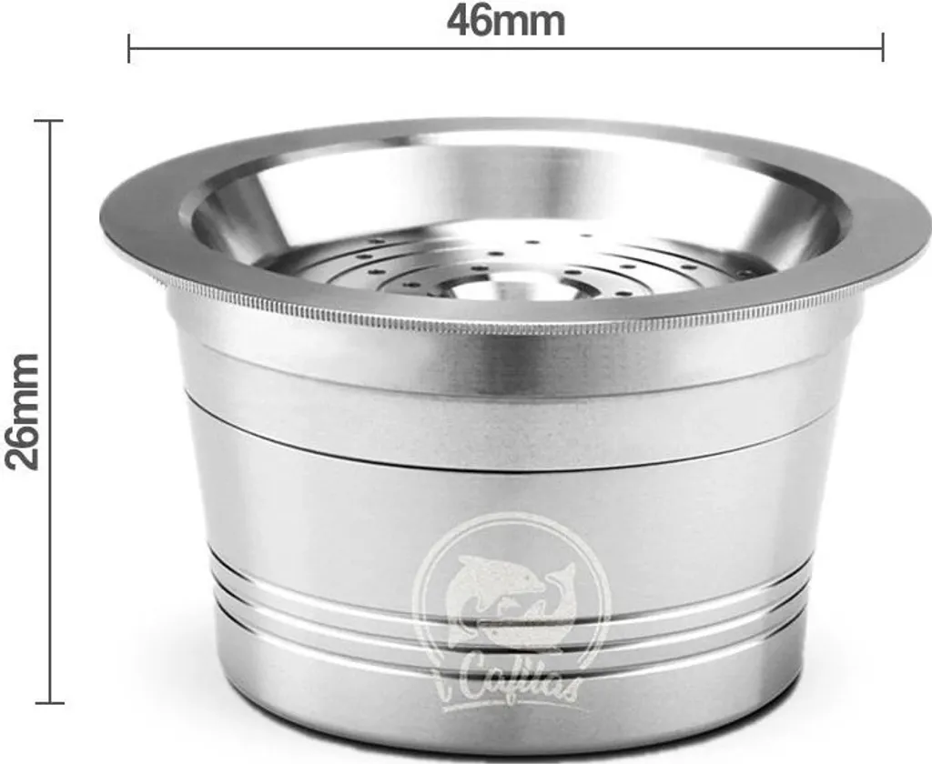 Porte-capsule Rechargeable Filtre Argenté pour Cafissimo et Coffee - 3