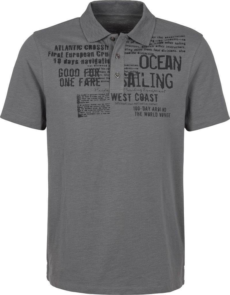 JOHN DEVIN Poloshirt grau Größe L