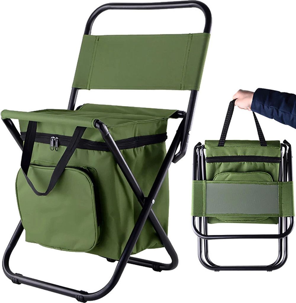 Klappbarer Angelstuhl mit Thermotasche Produktbild 