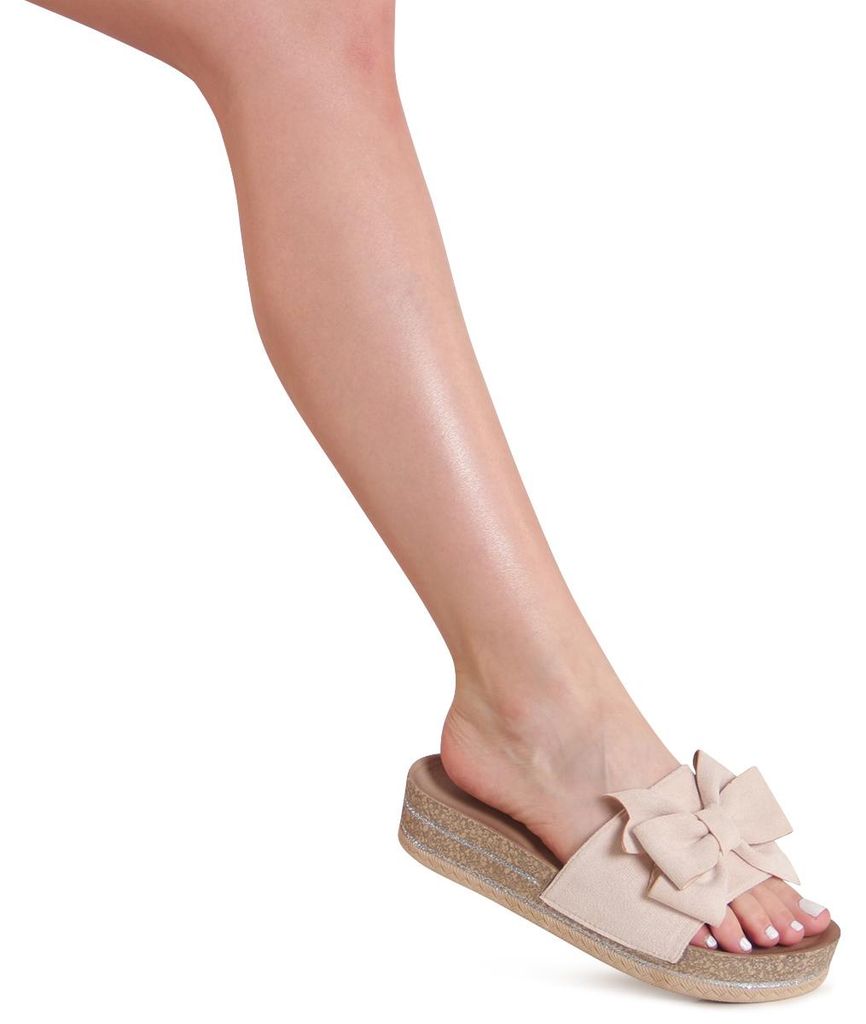 topschuhe24 3240 Damen XXL Plateau Pantoletten Sandalen Produktbild 