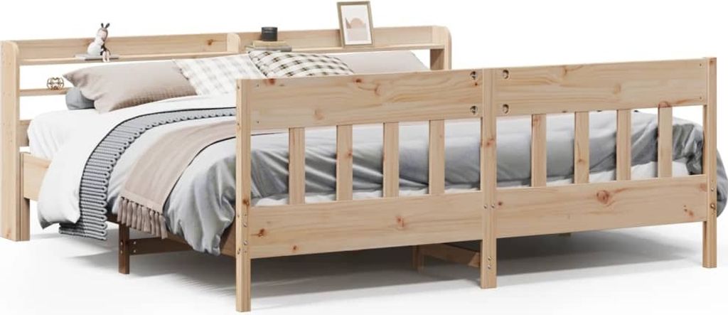 (Robust Möbel)Massivholzbett Modernes/Doppelbett - Polsterbett Erwachsene/r /Kind - ohne Matratze - 180x200 Kiefernholz - Klassische Betten DE...