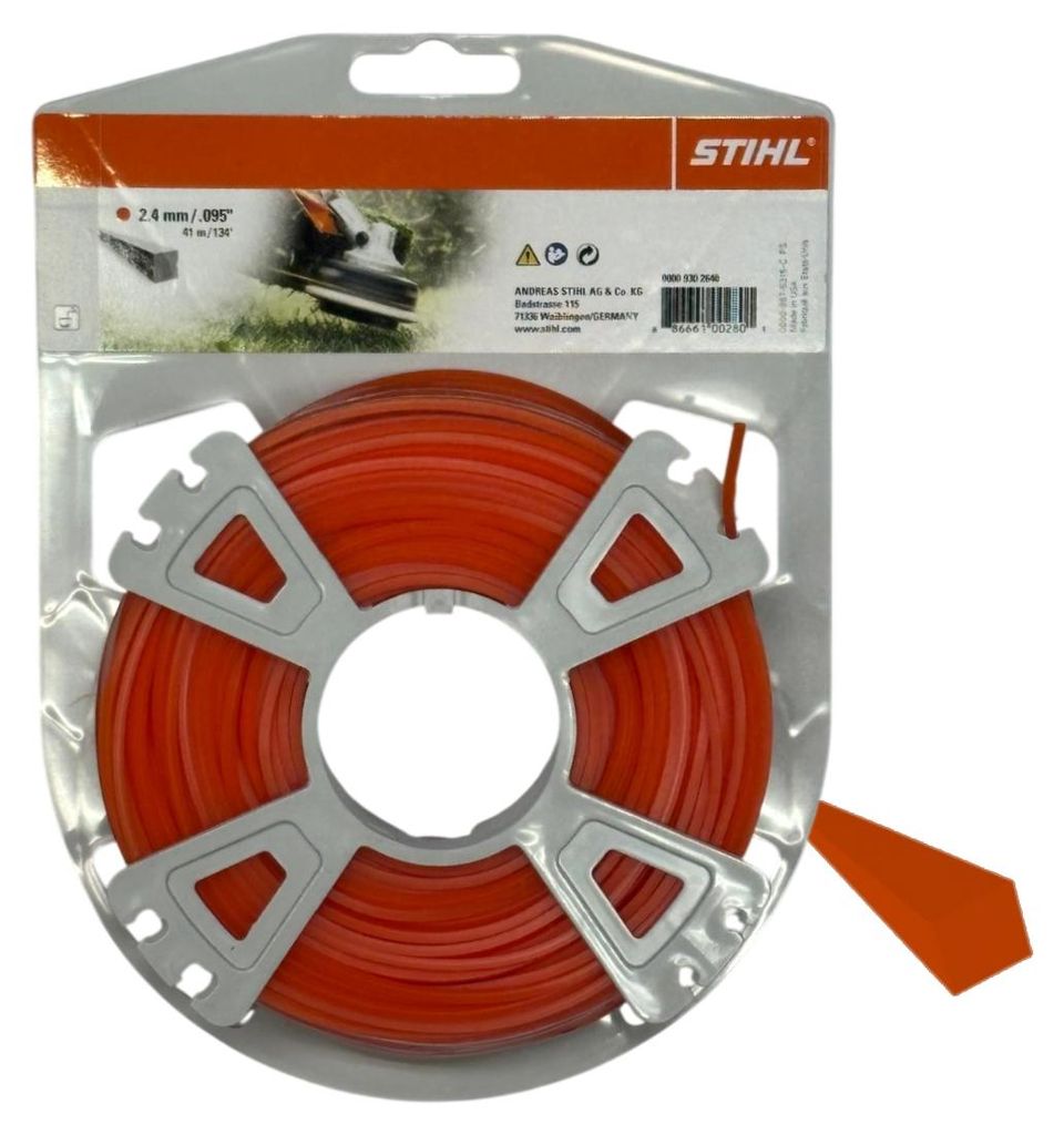 Stihl 9302640 Mähfaden quadratisch Rolle 2,4 mm 43 m, 2.4mm Produktbild 