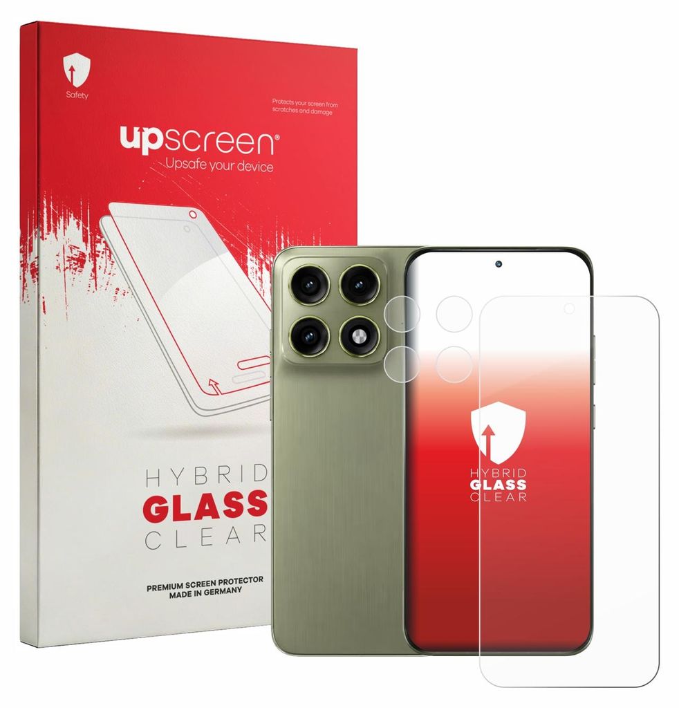 upscreen Schutzglas für Motorola Edge 70 Pro (Display+Kamera) Schutzfolie Panzer Folie Glas Display Schutz klar