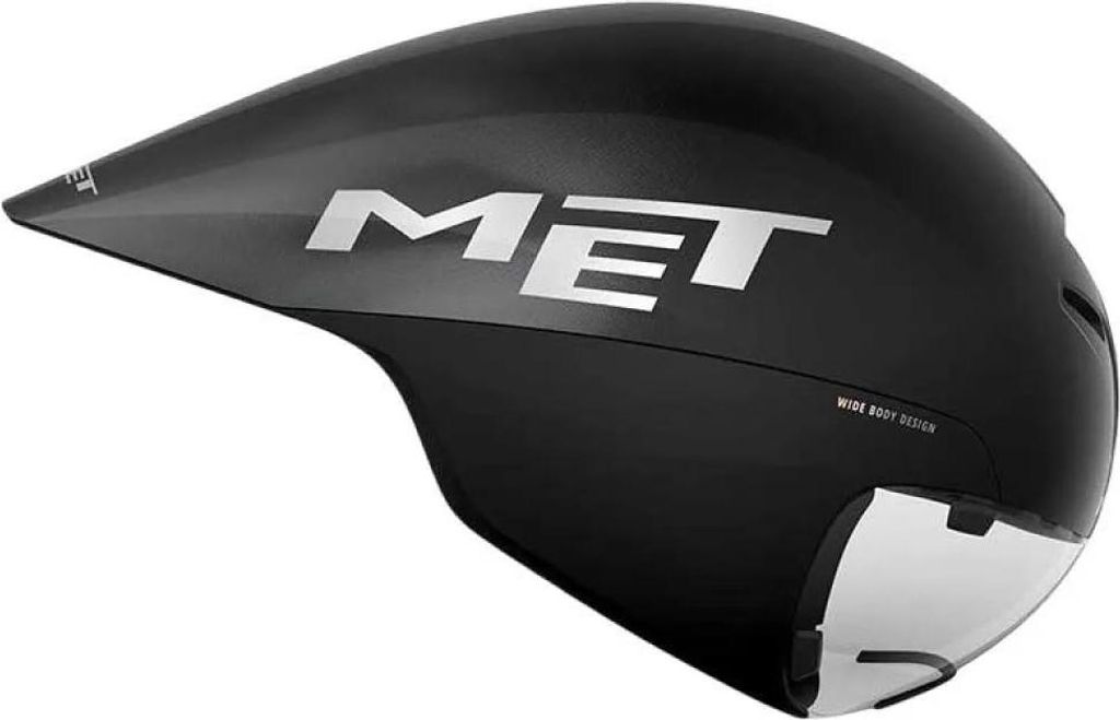 Met Drone Wide Body Ii Zeitfahrhelm Schwarz M Schwarz M