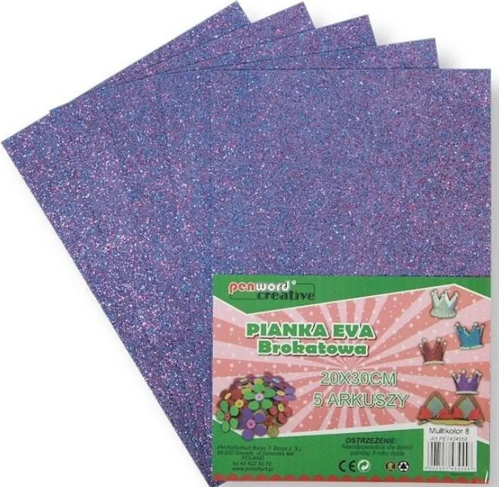 Sogni di Luce: Pianka Broccato Multicolore 20x30 - Kit 5 Fogli Magici