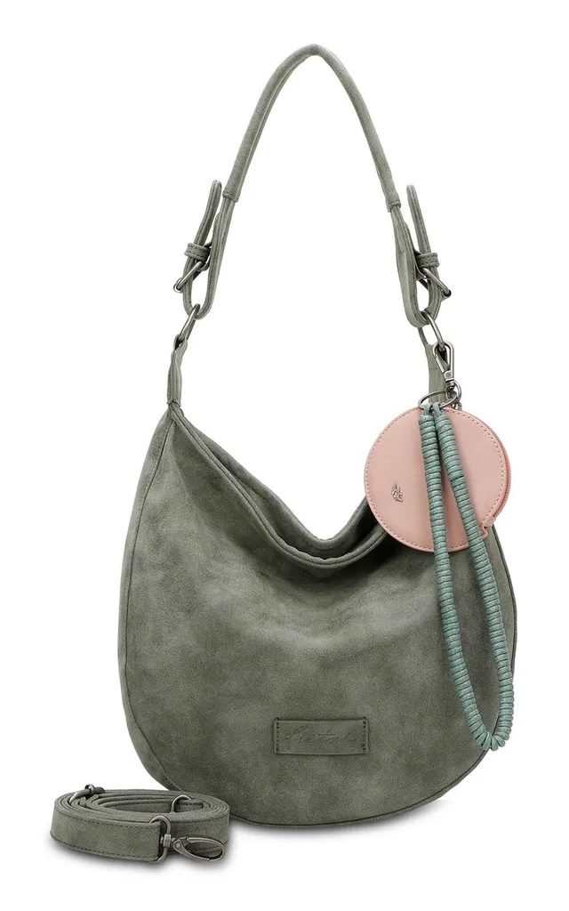 Borsa a tracolla Fritzi aus Preußen Hobo Grigio Scuro Vintage