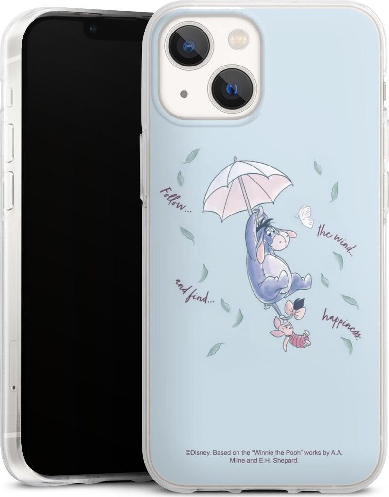 DeinDesign Handyhülle für Apple iPhone 13 Mini Silikon Hülle Case Smartphone Schutzhülle Disney Offizielles Lizenzprodukt Winnie Puuh I-Aah