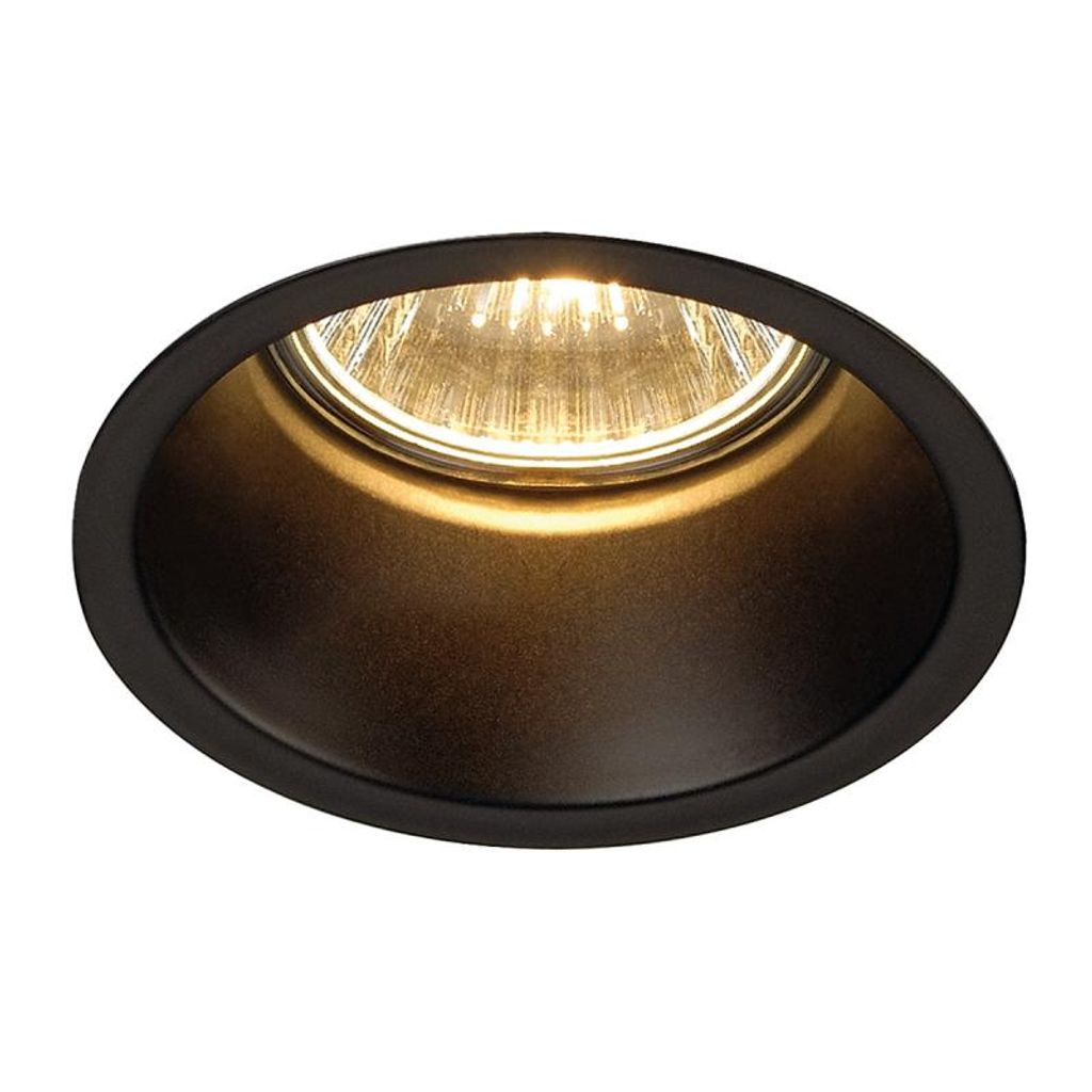 Horn GU10 Downlight, rond, noir mat, max. 50W Image du produit 