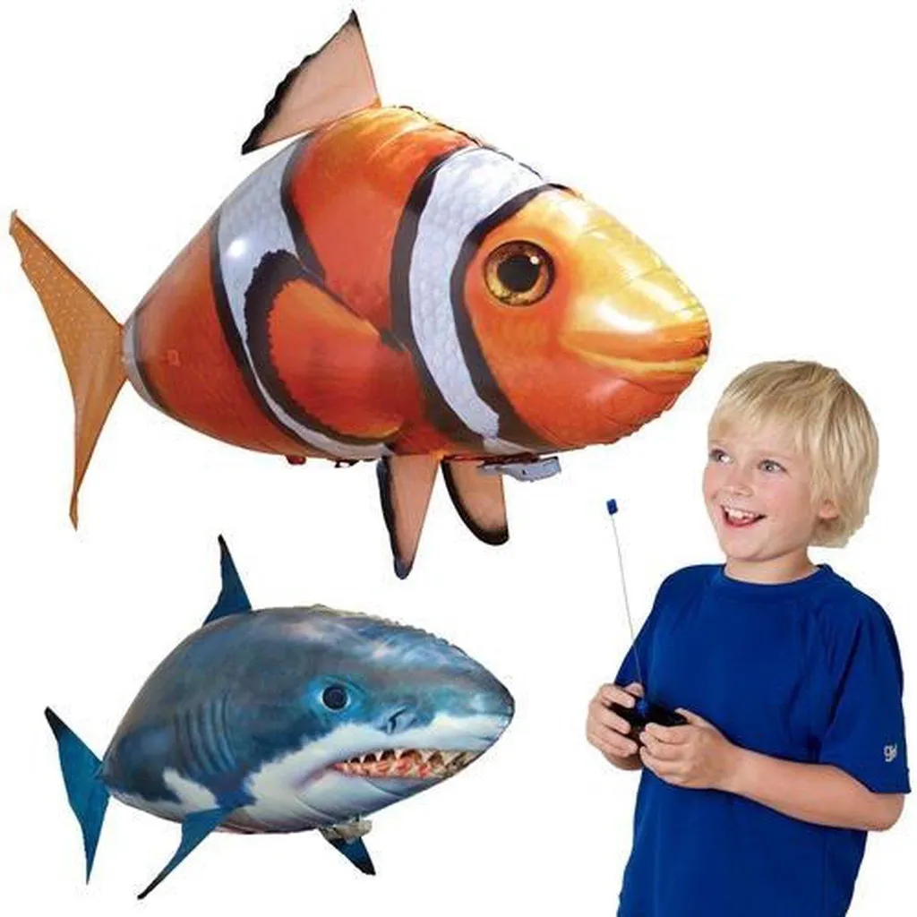 Requin Volant Télécommandé RC Shark - Poisson Volant Gonflable Hélium - 3
