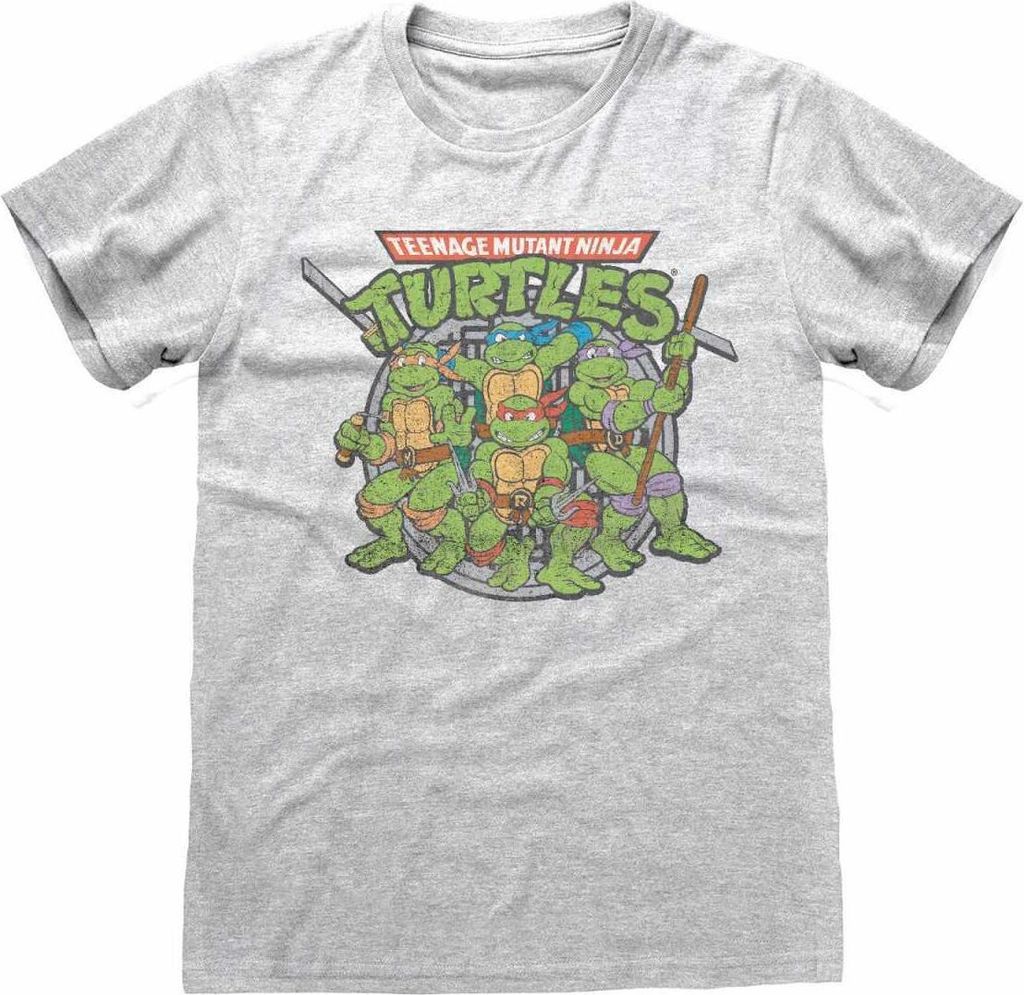 Teenage Mutant Ninja Turtles - T-Shirt für Herren/Damen Uni HE878 (S) (Grau meliert)