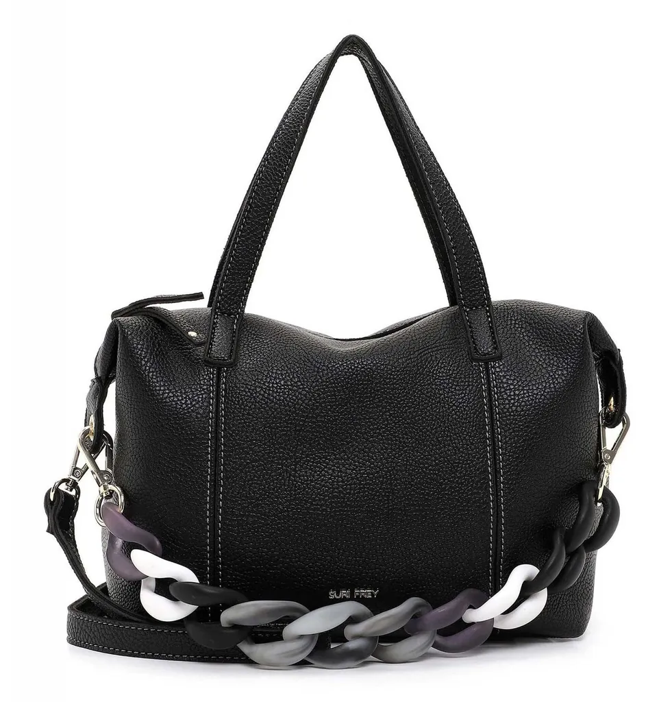 Sac à main Candy Handbag Black avec bandoulière réglable et amovible
