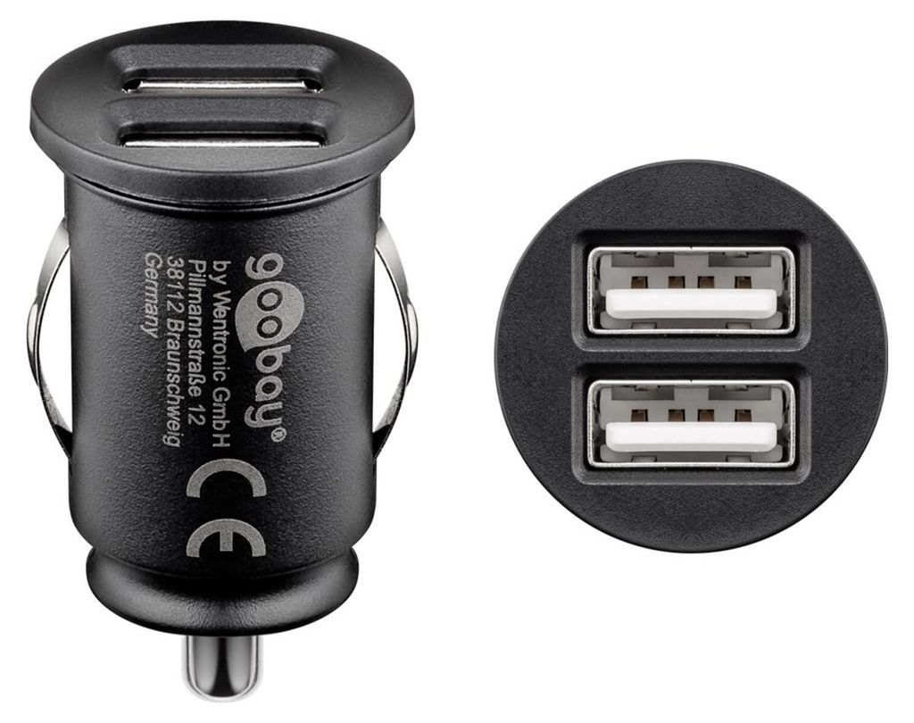 Goobay 71897, Cargador de coche con doble puerto USB, 4.8 Imagen del producto 
