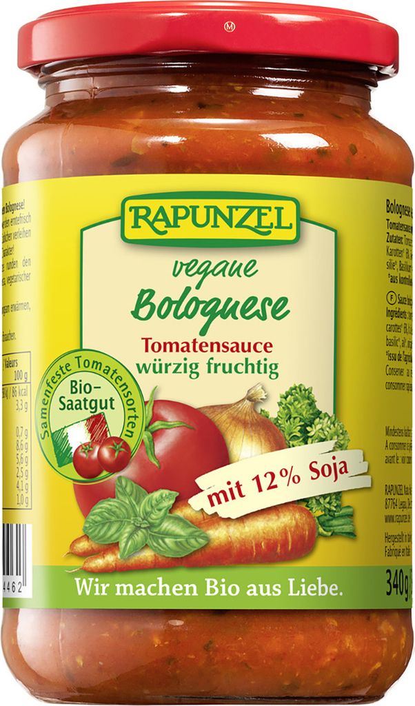 Tomatensauce Bolognese mit Soja 330ml Produktbild 