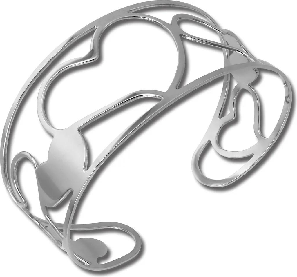 Bracciale Amello Acciaio Cuori Argento ESAS51J - Idea Regalo Donna