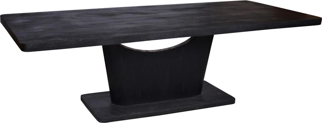 Vocoza Esstisch Mangoholz Schwarz, Masse:200 cm X 110 cm