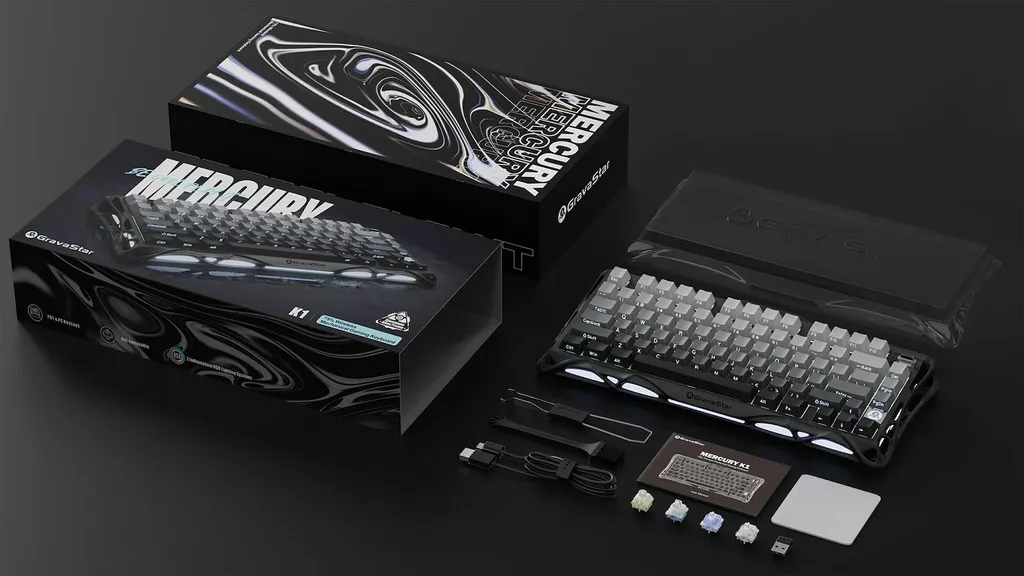 Clavier de jeu sans fil compact pour setup gaming minimaliste RGB