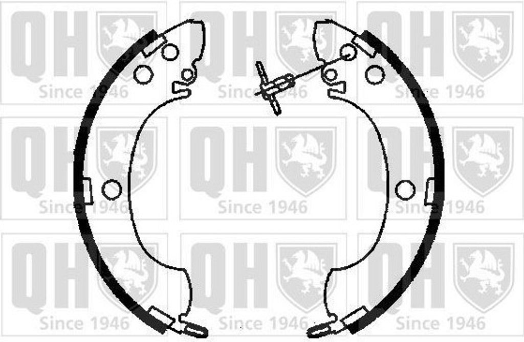 QUINTON HAZELL Bremsbackensatz Trommelbremse Hinten für MITSUBISHI L 200 (K7T, K6T) 254mm BS1007
