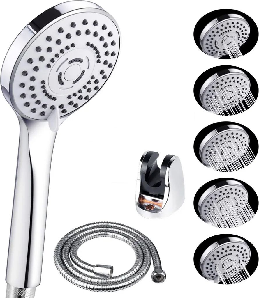 Duschkopf Handbrause mit Strahl Funktionen und Produktbild 