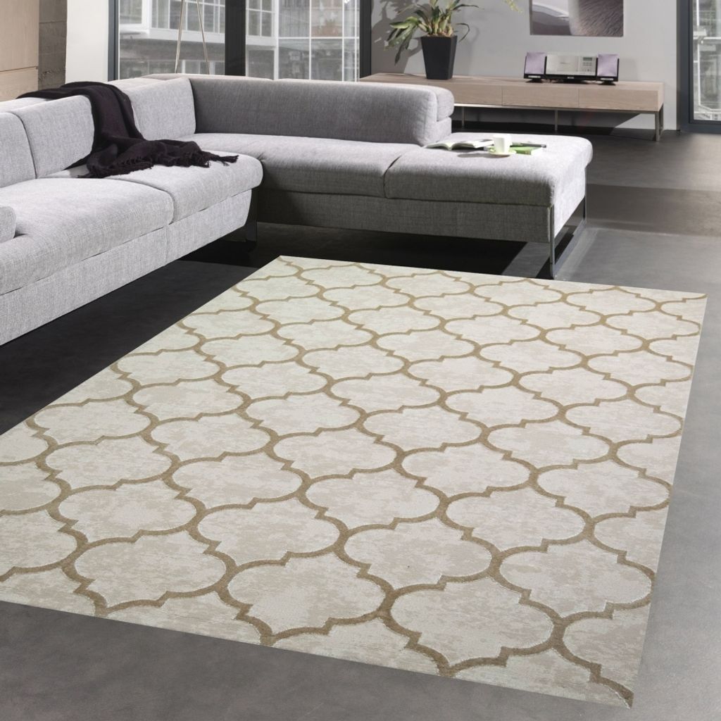 Marokkanischer Teppich für Flur & Wohnzimmer - beige Größe - 160 x 230 cm