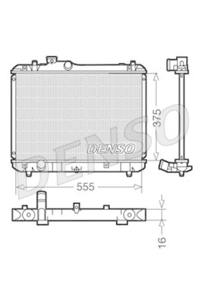 DENSO DRM47008 Kühler Wasserkühler Motorkühler für SUZUKI Produktbild 