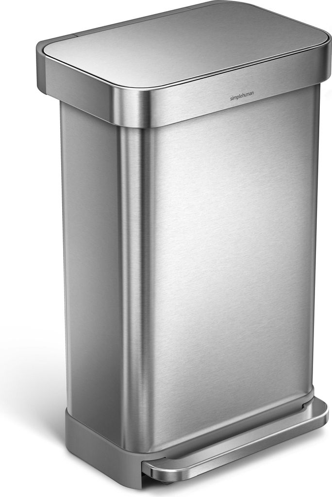 simplehuman CW2024, 45 l, Rechteckig, Edelstahl, Edelstahl, Terrasse, 915 mm