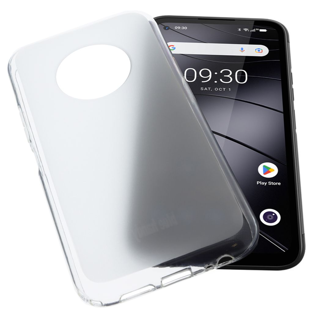 foto-kontor Hülle kompatibel mit Gigaset GX6 Schutzhülle Tasche Gummi TPU Schutz Handytasche transparent