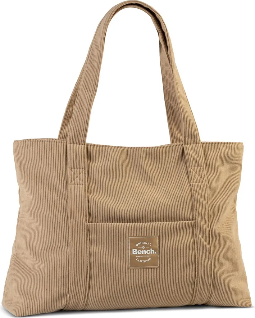 Fini les poches pleines avec le sac à épaule Bench. Beige en velours