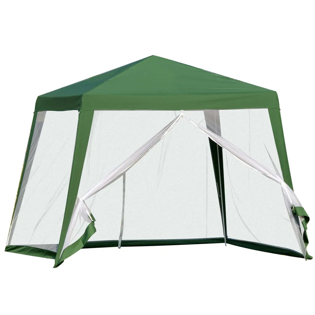Tente de réception avec moustiquaire Outsunny pour repas de jardin