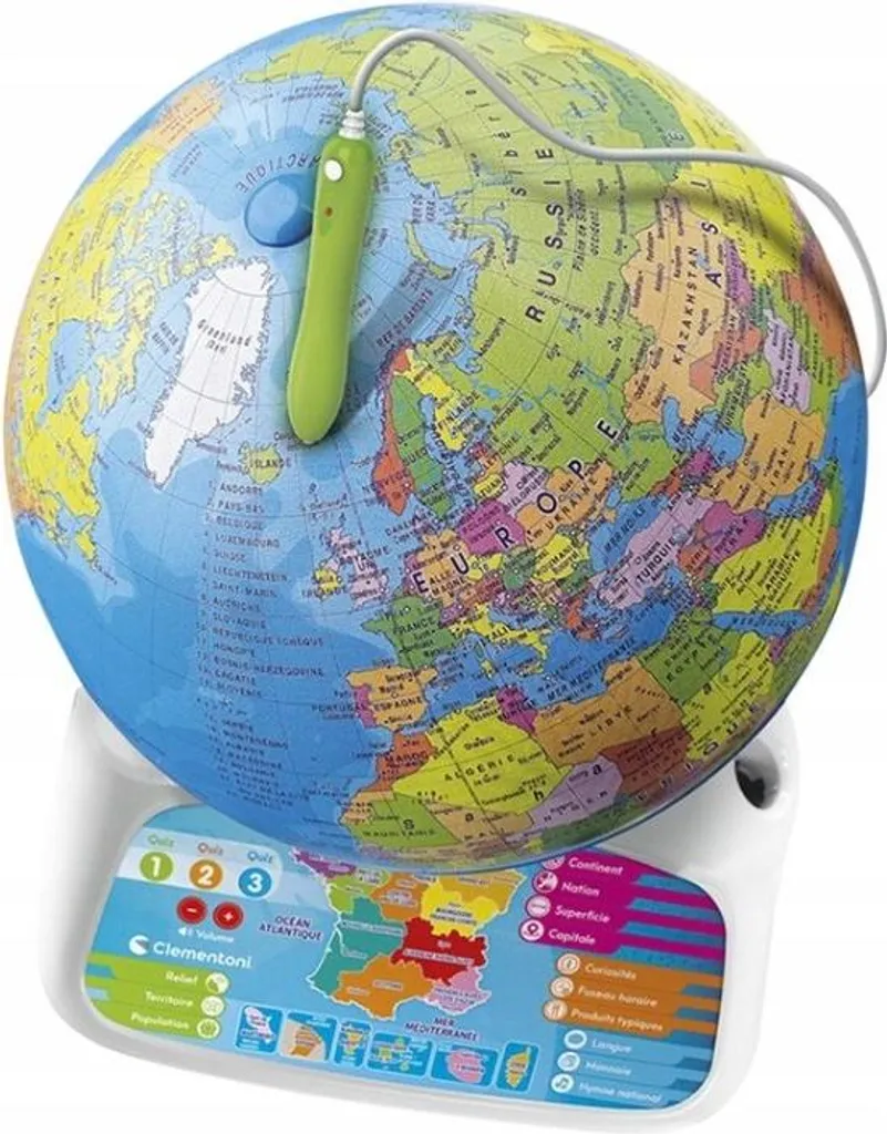 Globe interactif Clementoni 50847 - Jeu éducatif avec stylo parlant - 3