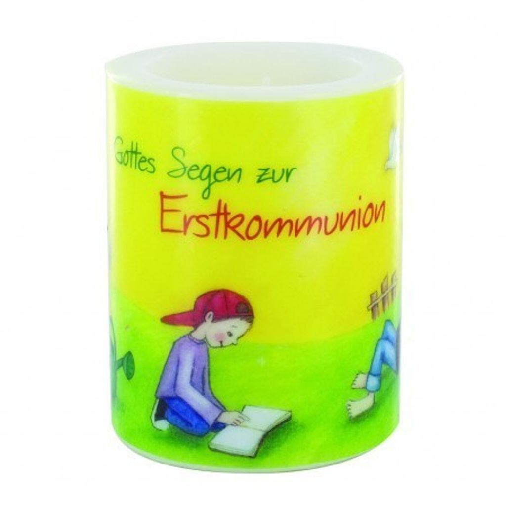 Lampionkerze "Gottes Segen zur Erstkommunion"