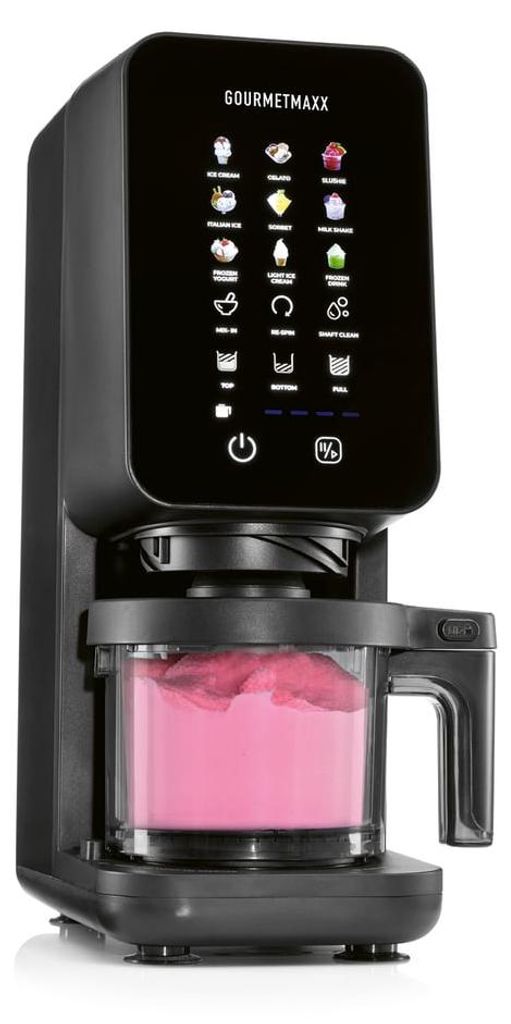 GOURMETmaxx ijsmachine, 700W, zwart, 2 x 430ml, LB8 Productafbeelding 