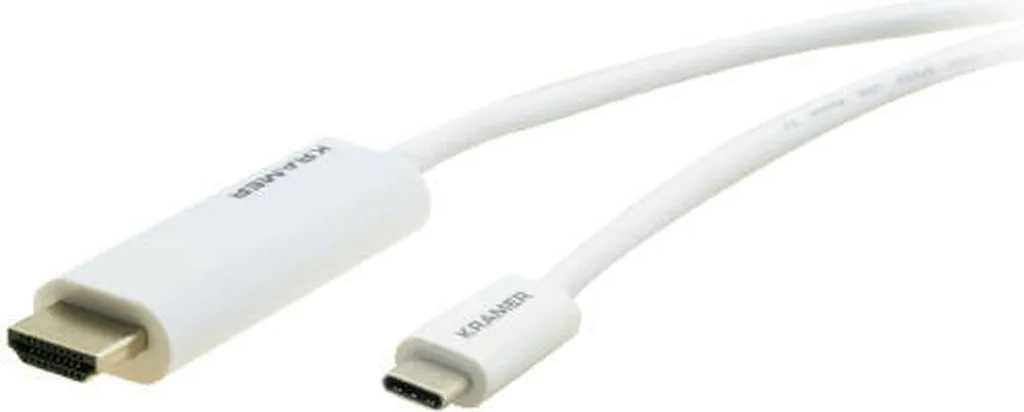 Câble Vidéo USB-C vers HDMI Kramer 1,8m : Fini les Écrans Noirs et Adaptateurs !