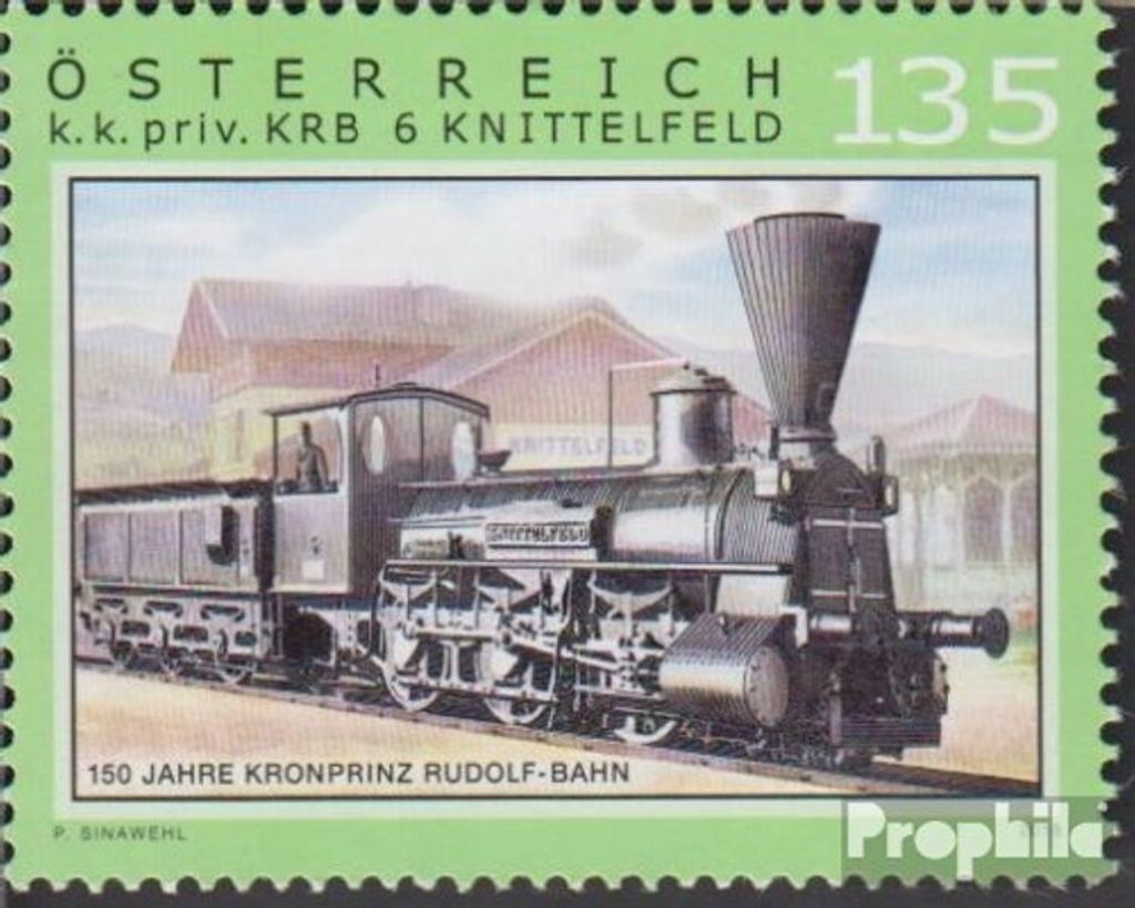 Briefmarken Österreich 2018 Mi 3435 (kompl.Ausg.) postfrisch Eisenbahn