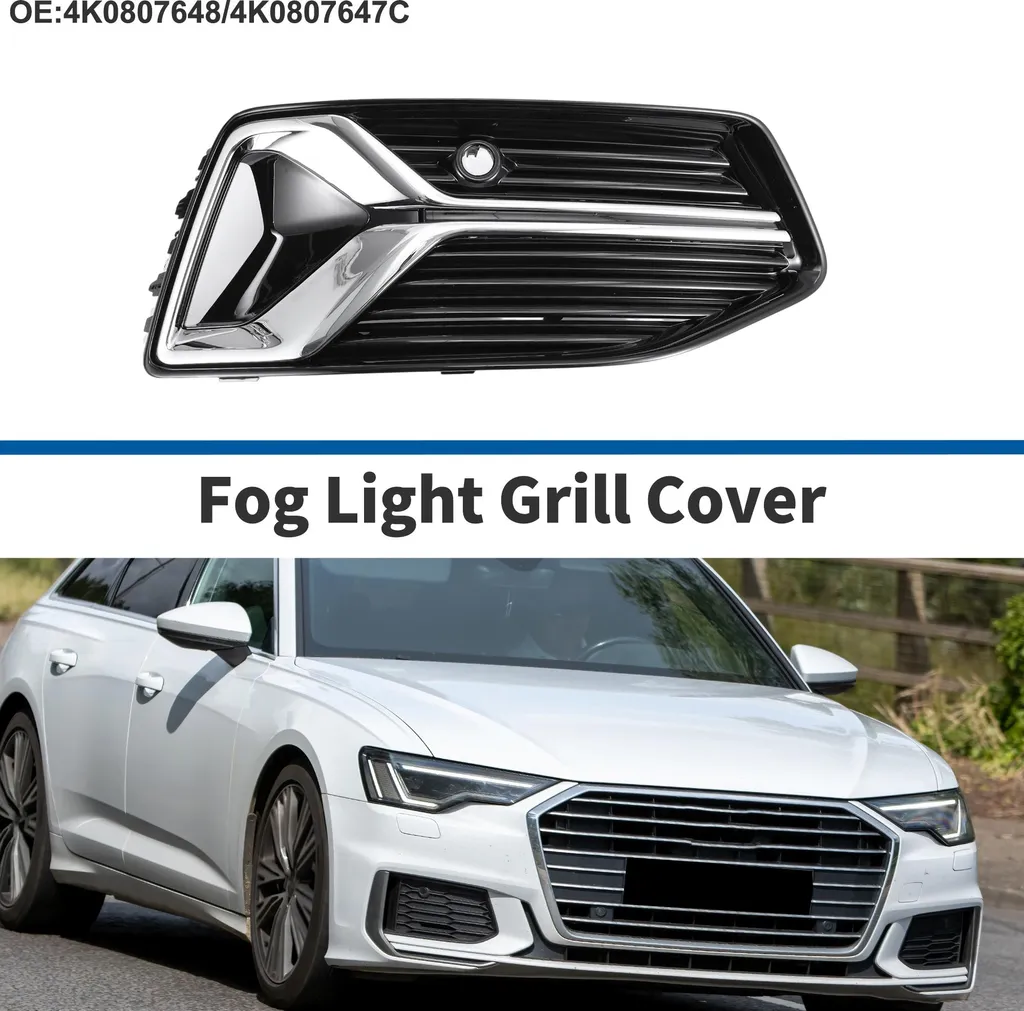 Grille pour Antibrouillard Audi A6 2019 à 2023 - Remplacement Avant Droit