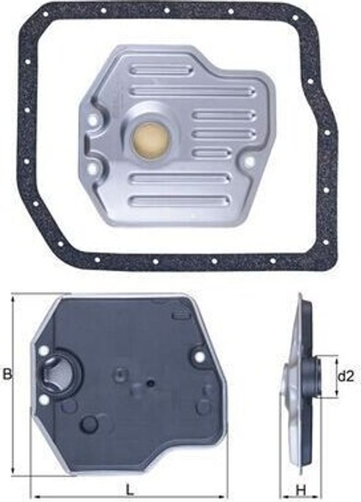 MAHLE HX 245D Hydraulikfiltersatz AT Automatikgetriebe für Produktbild 