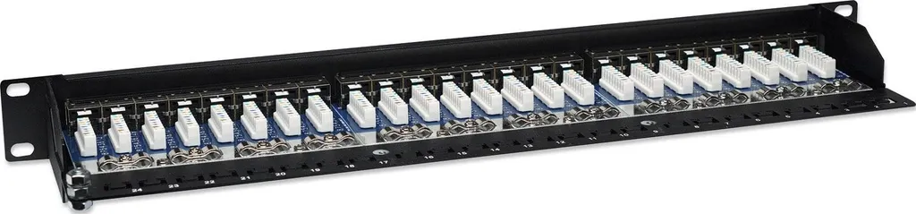 Panneau 19 Pouces INTELLINET 513487 : 24 Ports Haute Densité en Acier