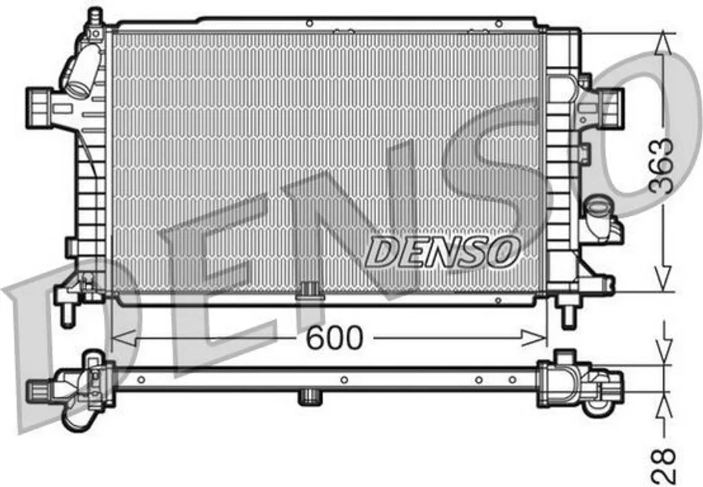 Radiateur Moteur DENSO DRM20100 pour Astra H - Qualité OE 1300271