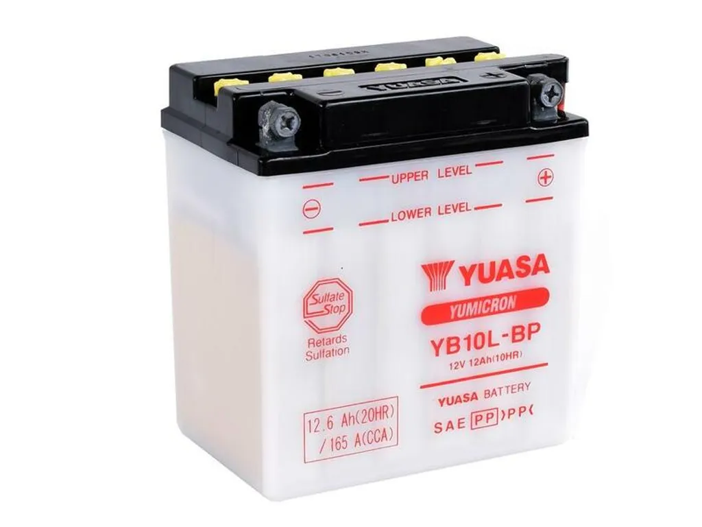 Yuasa YB10L-BP Batterie 12V 12Ah Démarrage à Froid Fiable toutes Saisons