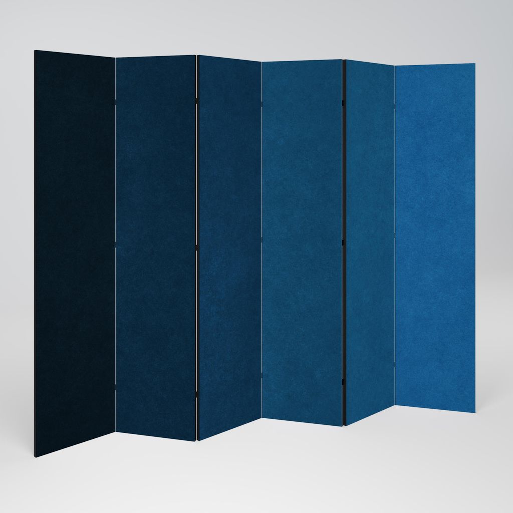 SpaceRebels Paravent Raumteiler - 6-teilig Raumtrenner, Druck 2-Seite - Raumtrenner - Trennwand Wohnung - Room Divider - Spanische Wand Deko Modern...