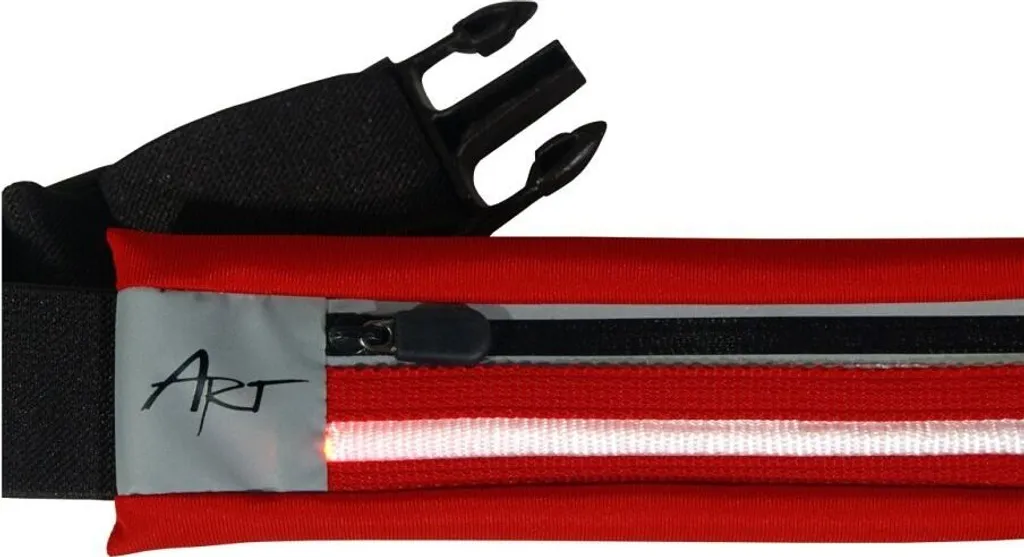 Marsupio Sportivo LED Rosso | Porta Cellulare 5.5 Pollici Anti-Rimbalzo - 5