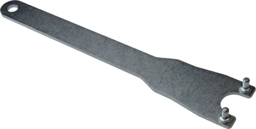 Trade-Shop Stirnlochschlüssel Zweilochschlüssel Schraubenschlüssel für Bosch Flex Makita Winkelschleifer, 30mm Pin Abstand, 215m Länge