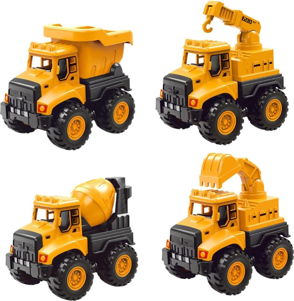 STILVORA Spielfahrzeuge, Kinder Bagger Spielzeug, Inertialfahrzeug für Jungen, Realistischer Baustellenbagger, Pädagogisch, Kreativ und Spaßig, ...