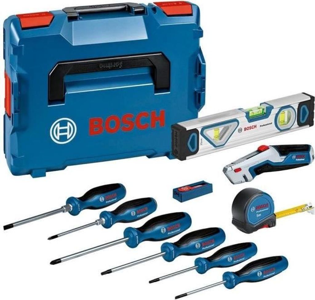Bosch Professional Schraubendreher Set, 19-teilig, Chrom-Vanadium Stahl, Softgrip, L-BOXX