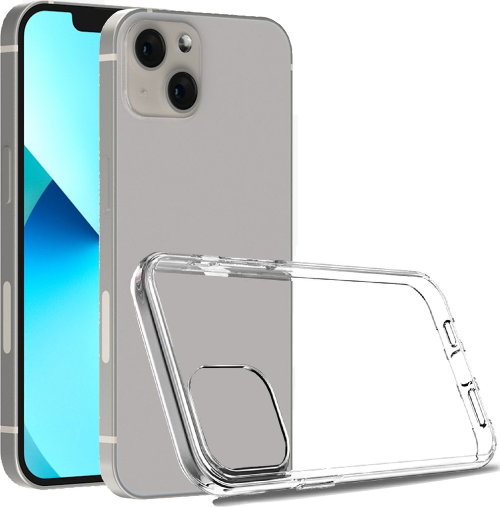 Handyhülle für iPhone 13 Stoßfest passgenau Transparent Schutz Hülle aus Silikon/TPU